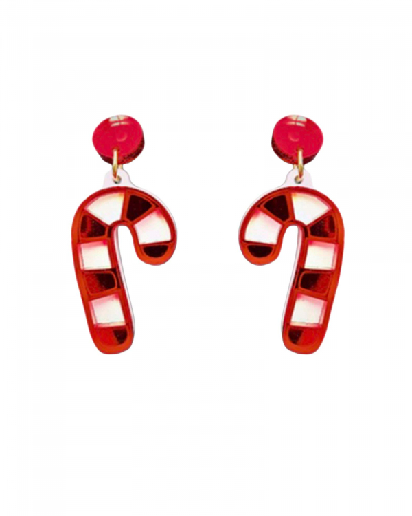 Pendientes Bastón Caramelo METACRILATO