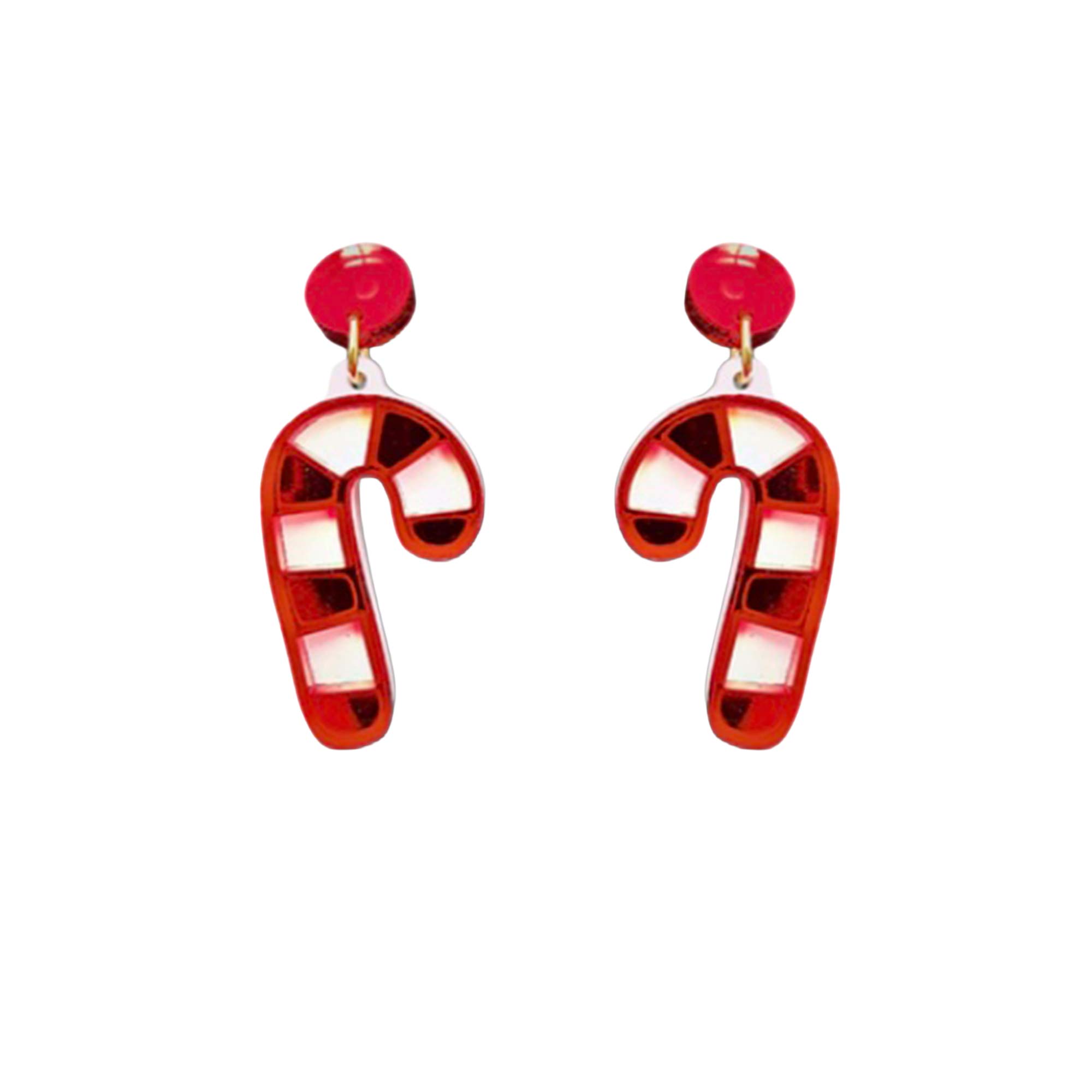 Pendientes Bastón Caramelo METACRILATO