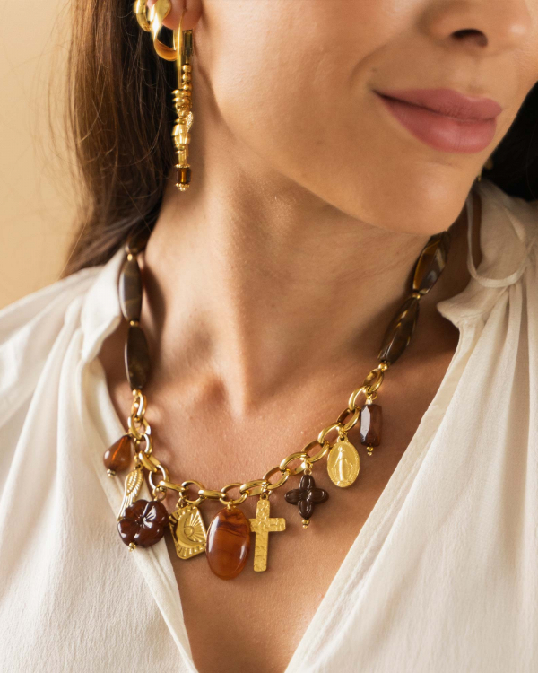 Collar Sagrado Brown Gold
