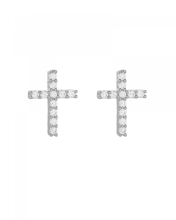 Pendiente Cruz Colosal Plata