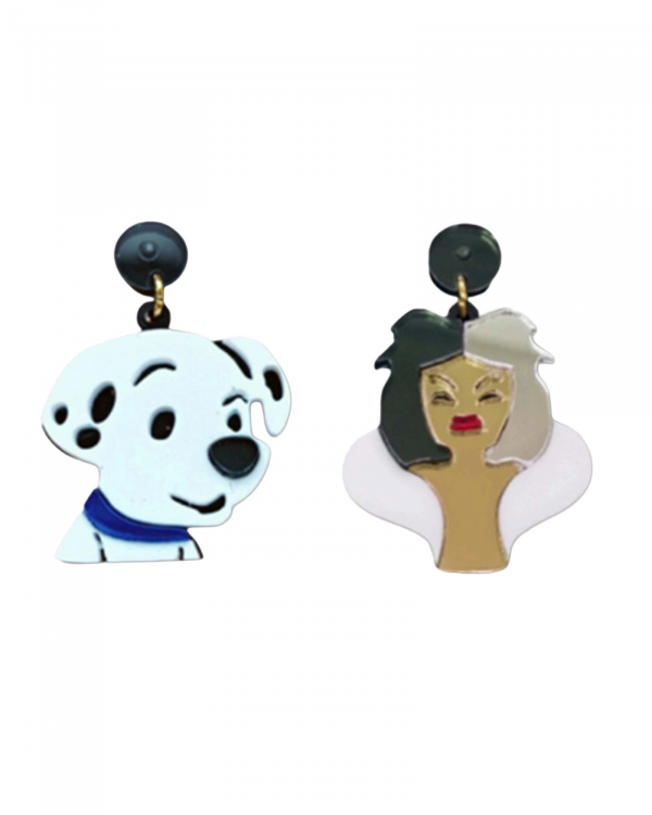 Pendientes Cruella de Vil METACRILATO