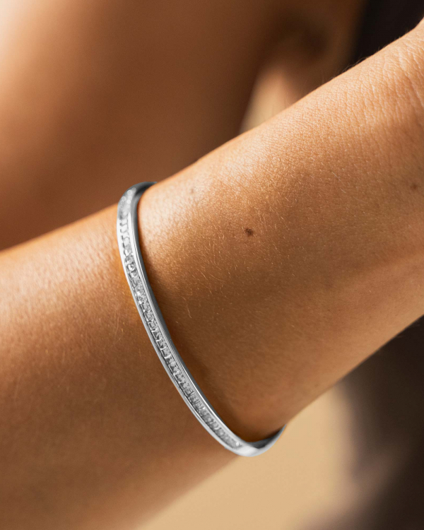 Pulsera Cuadra Rígida Acero