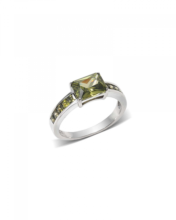 Anillo Olivina Plata