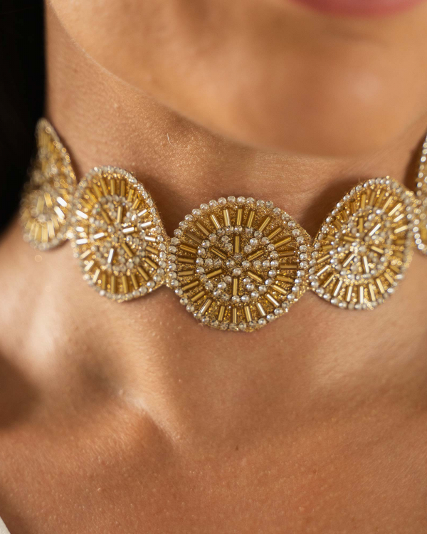 Chocker Circulos Dorado