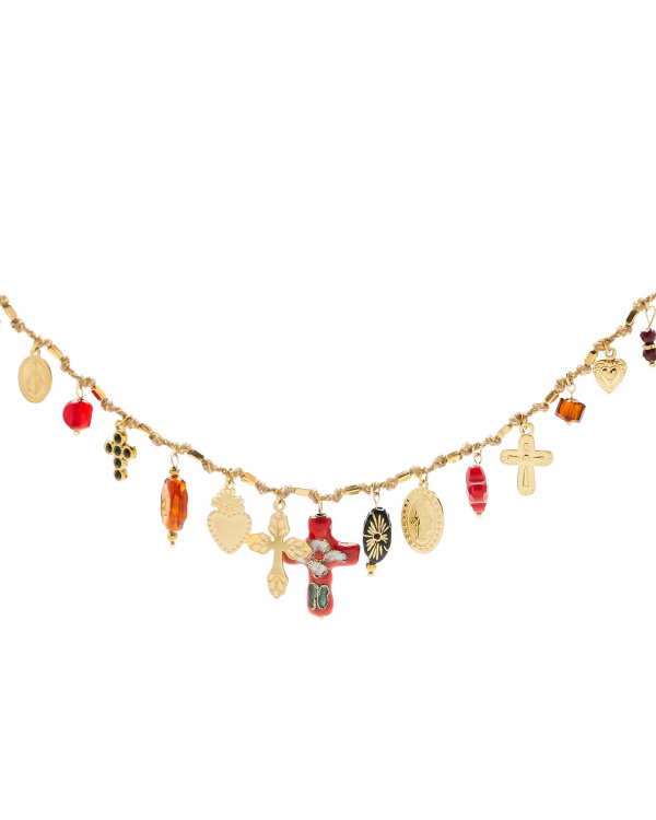 Collar Cruz Notre Dame Gold