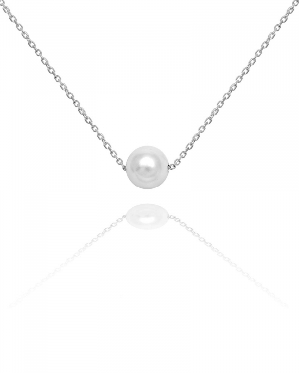 Collar Perla Plata
