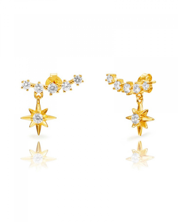 Pendiente Estrella Fugaz Oro