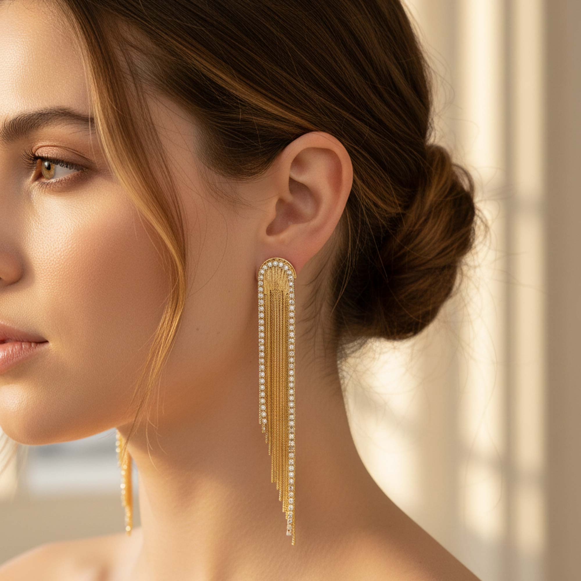 Pendientes Grace Dorados