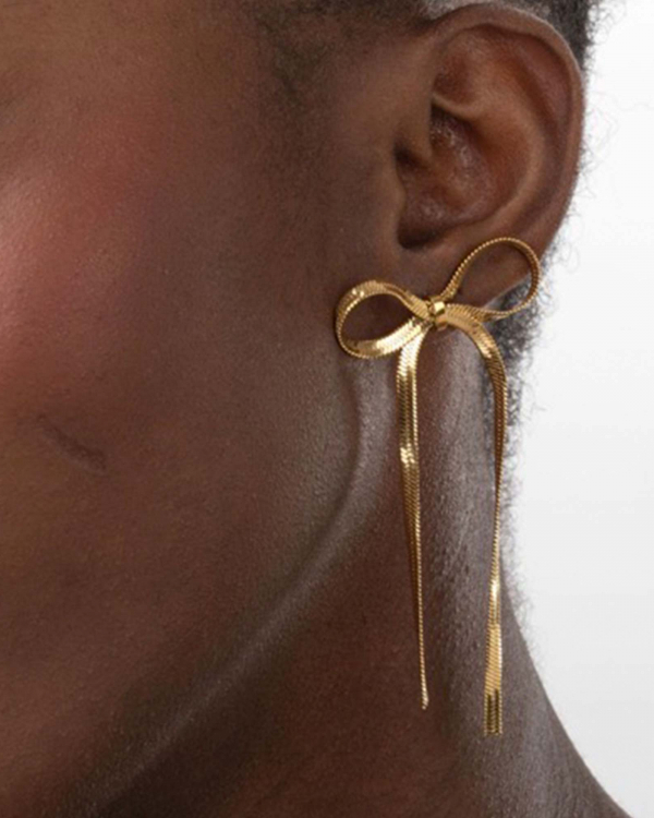 Pendientes Lazo Gold