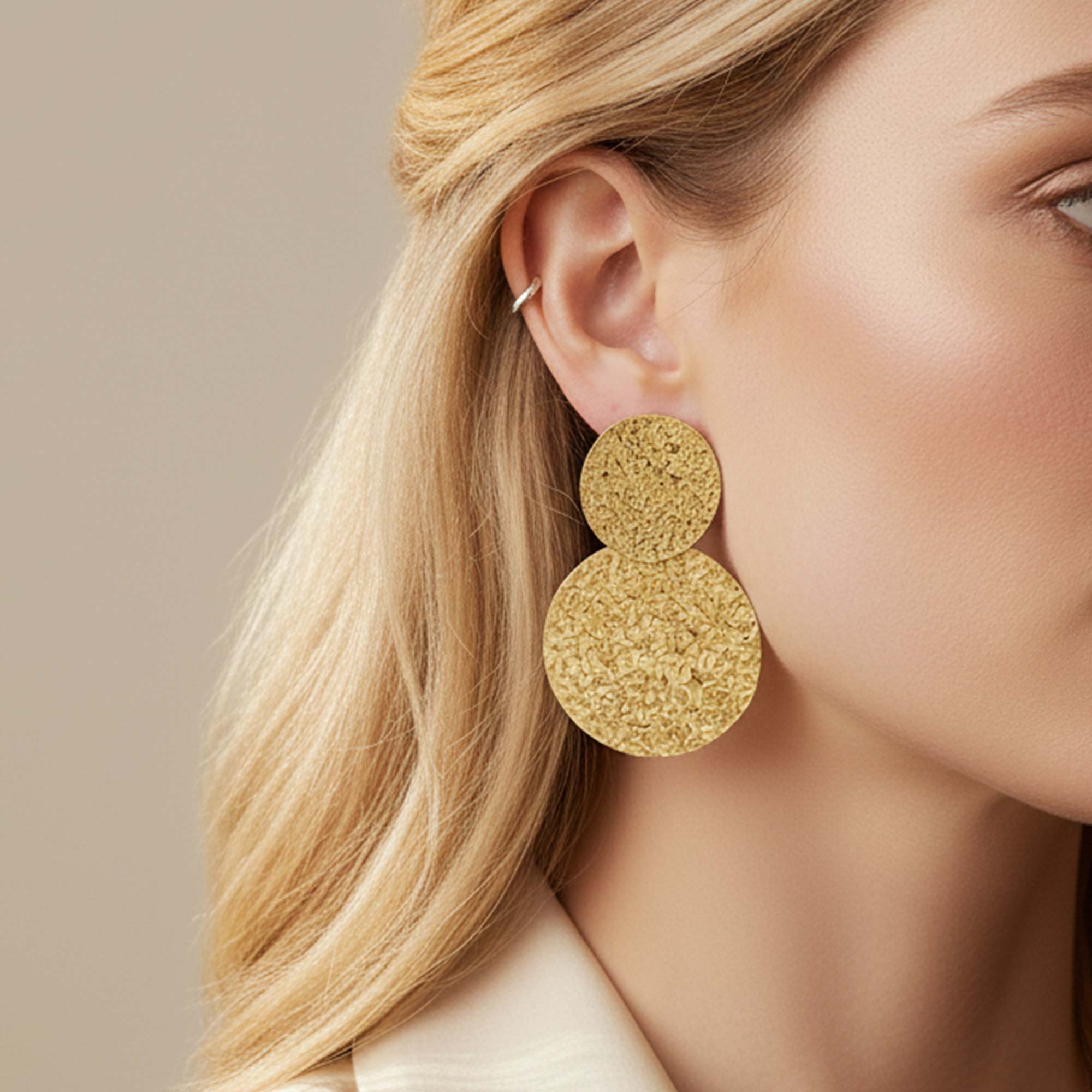 Pendientes Moons Gold - Imagen 2