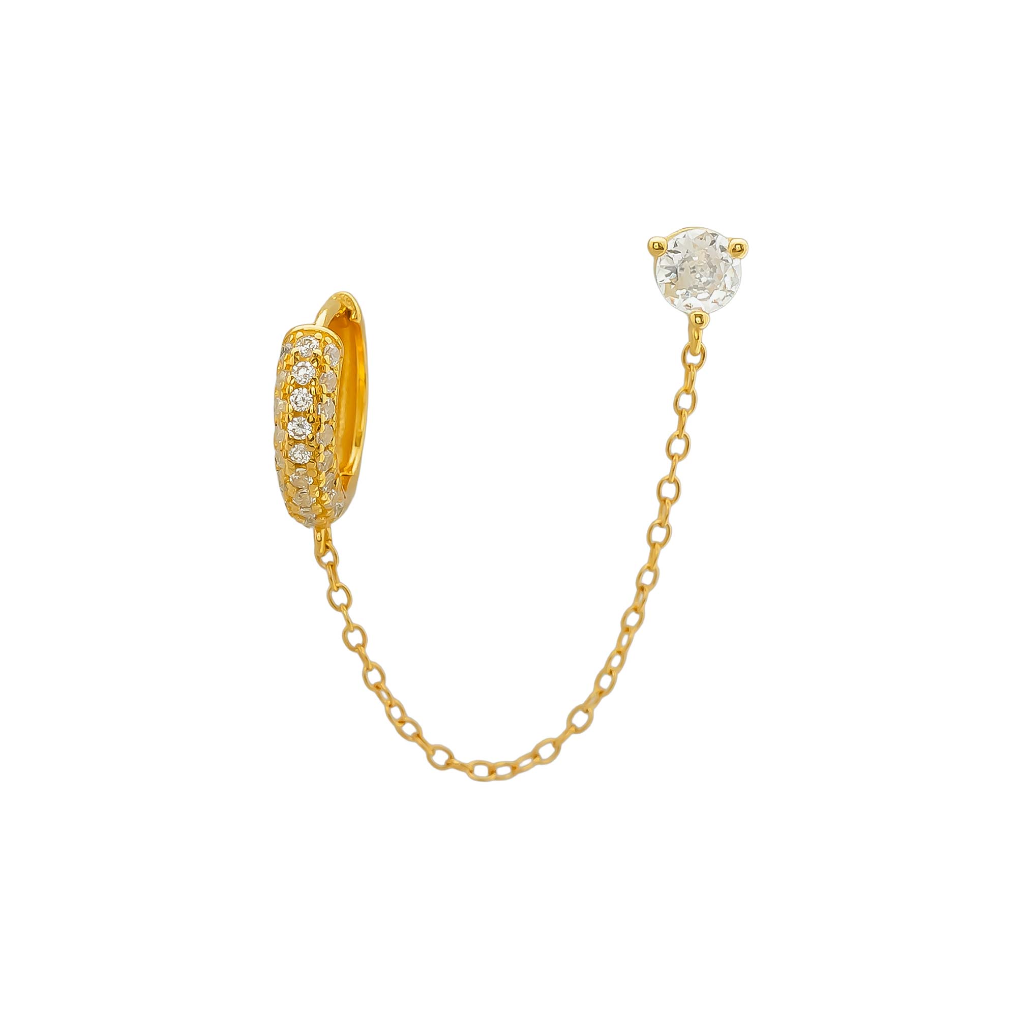 Pendiente Shine Cadena Oro