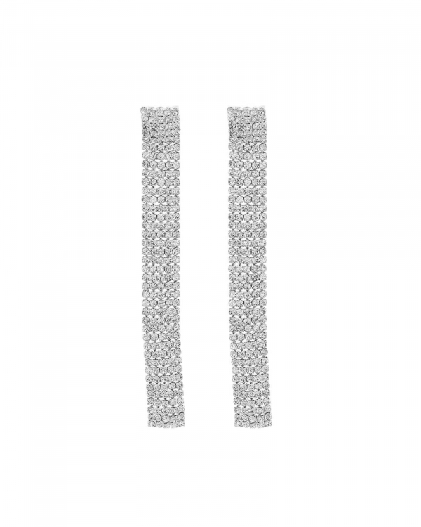 Pendientes Charlotte Plateados