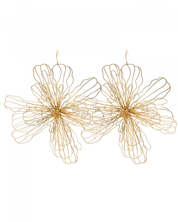 Pendientes Flor Etérea Gold