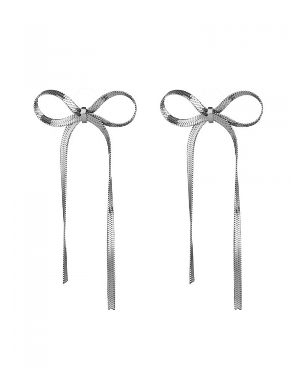 Pendientes Lazo Acero