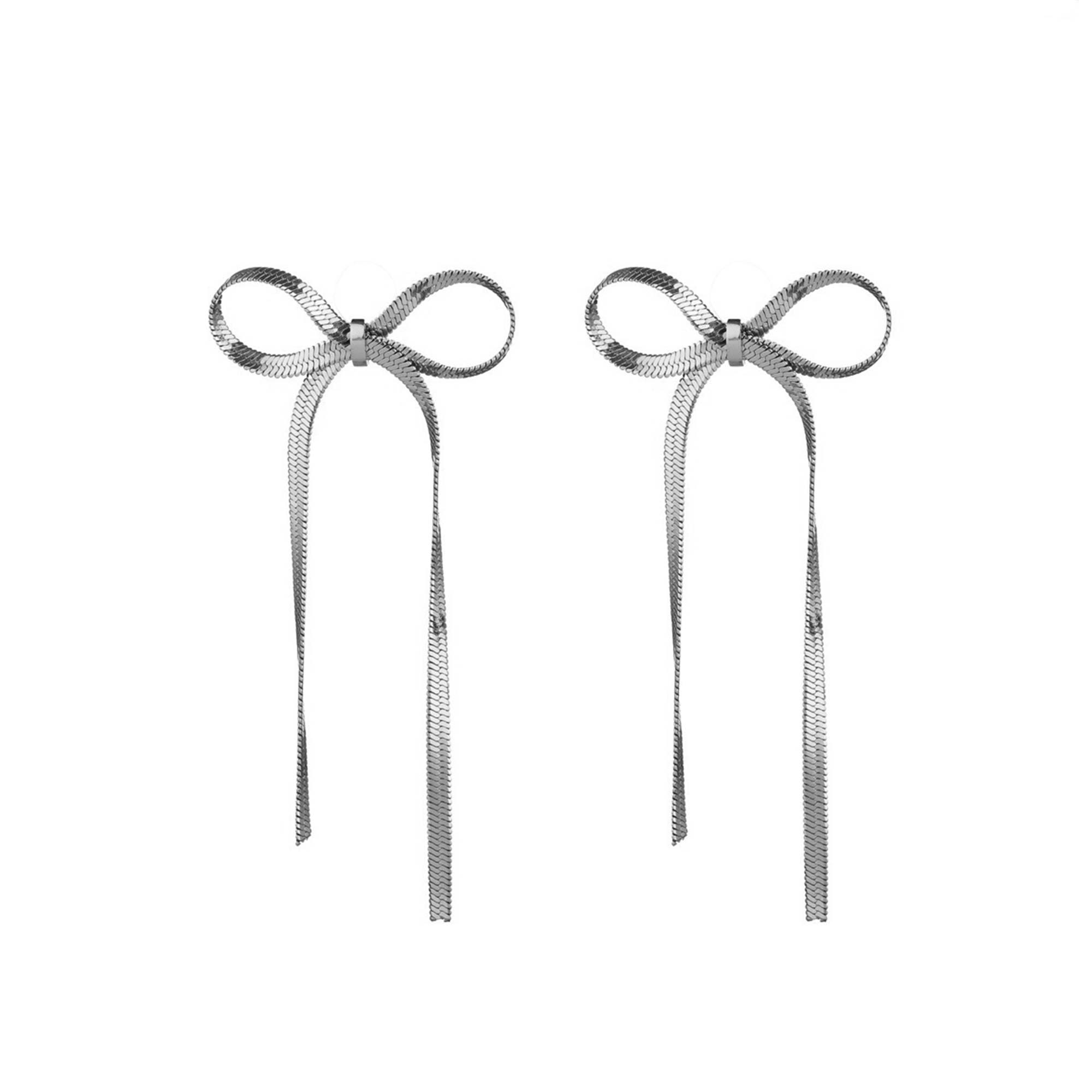 Pendientes Lazo Acero