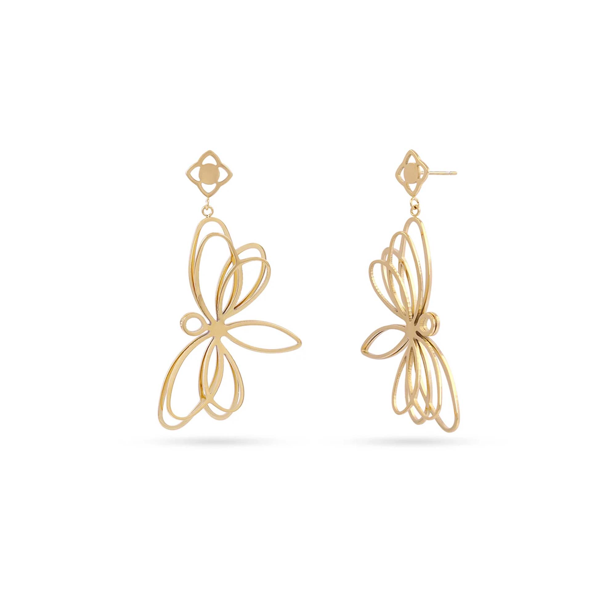 Pendientes Libélula Blyra Gold Anartxy