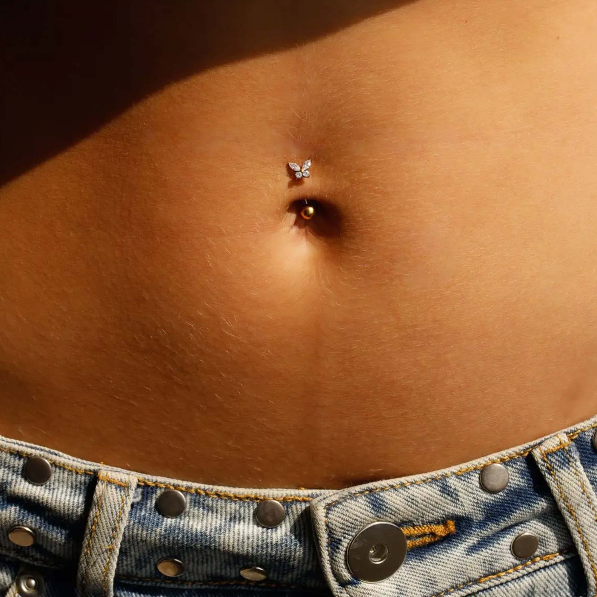 Piercing Ombligo Mariposa Acero Anartxy - Imagen 2