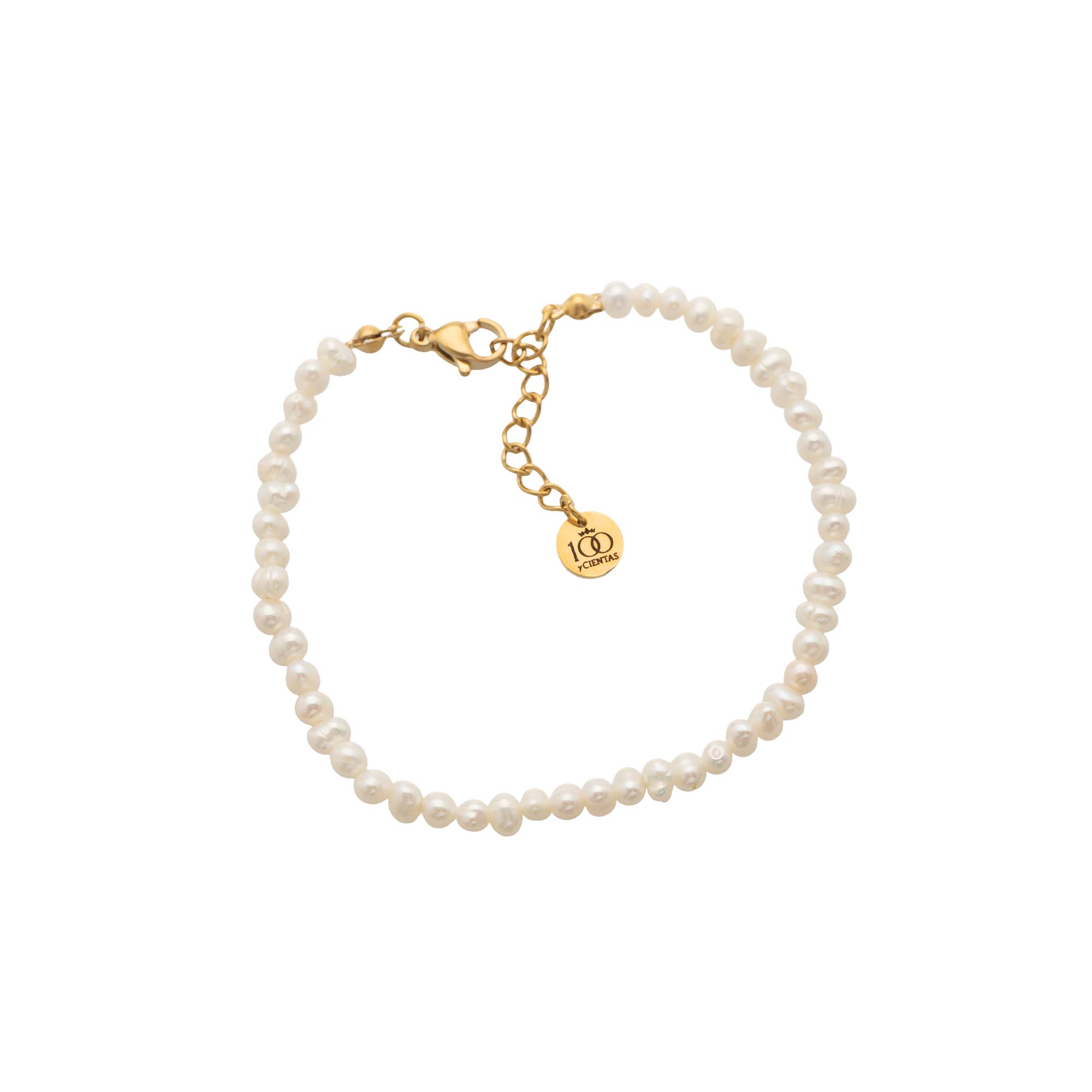 Pulsera Perlitas Naturales Gold