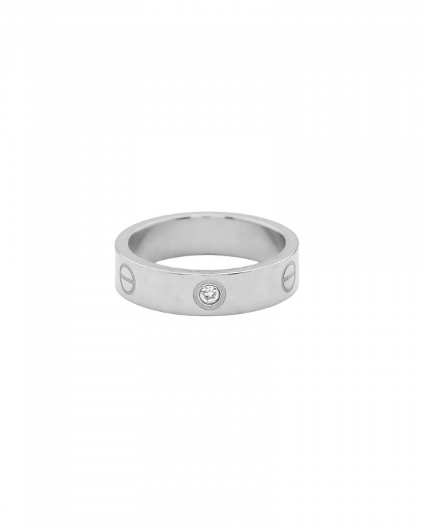 Anillo Cartier Circonita Acero