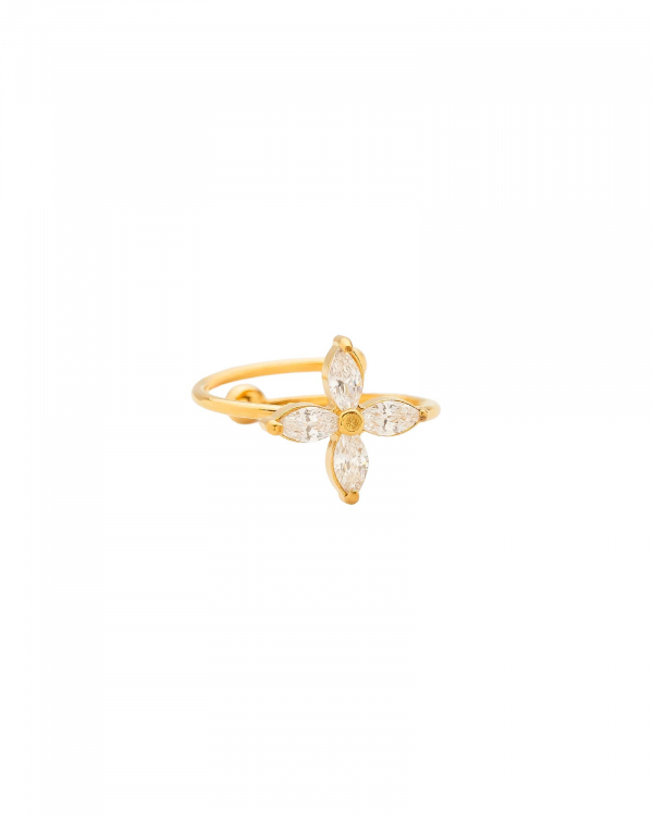 Anillo Flor 4 Pétalos Gold