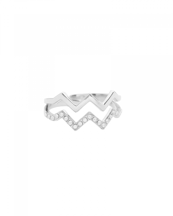 Anillo Zig Zag Acero