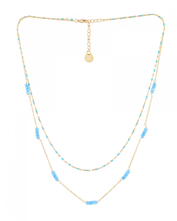 Collar Bita Turquesa Gold