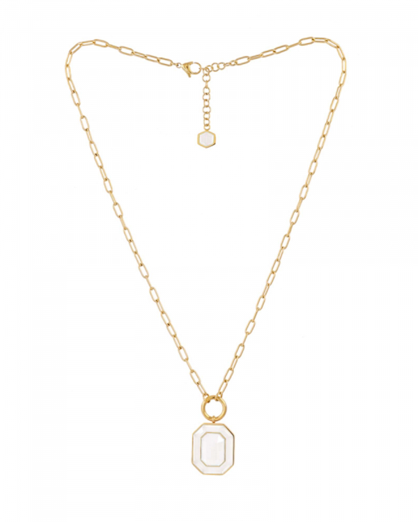 Collar Gleam Blanco Gold