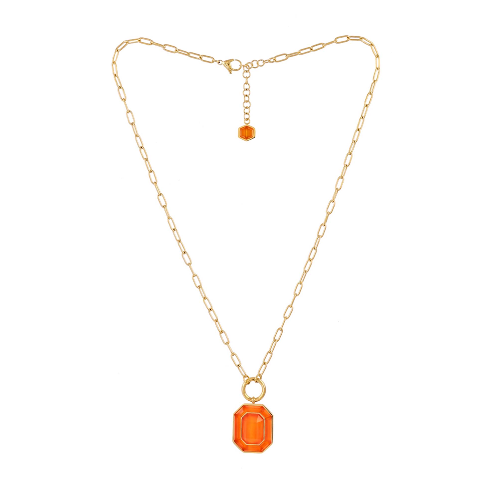 Collar Gleam Naranja Gold - Imagen 2