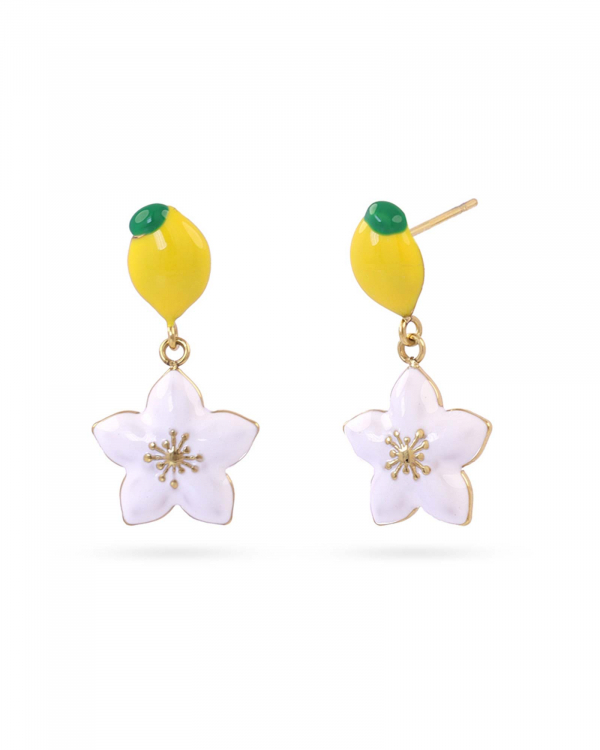 Pendientes Blossom Limón Gold