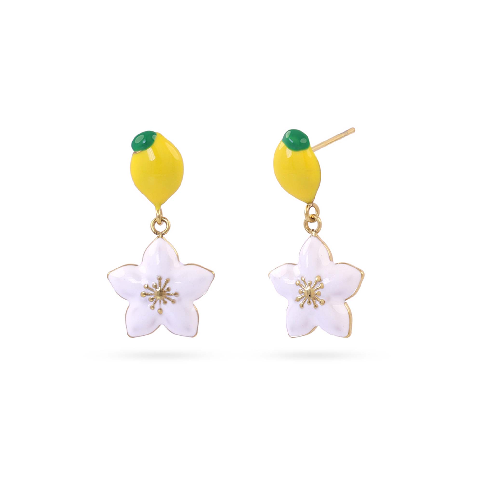 Pendientes Blossom Limón Gold