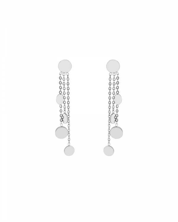 Pendientes Círculos y Cadenas Acero