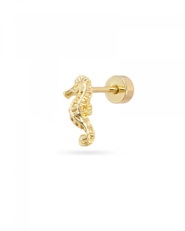 Piercing Seahorse Gold