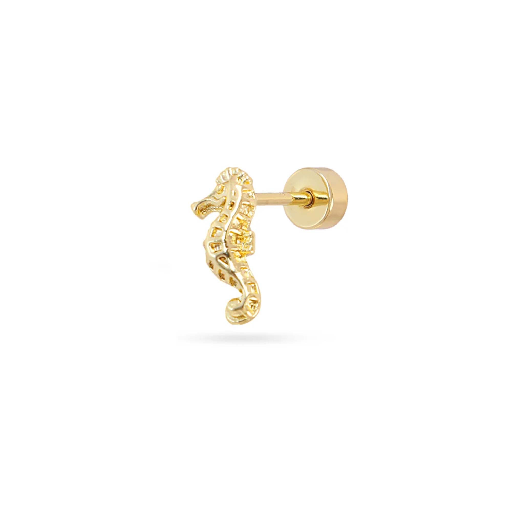 Piercing Seahorse Gold