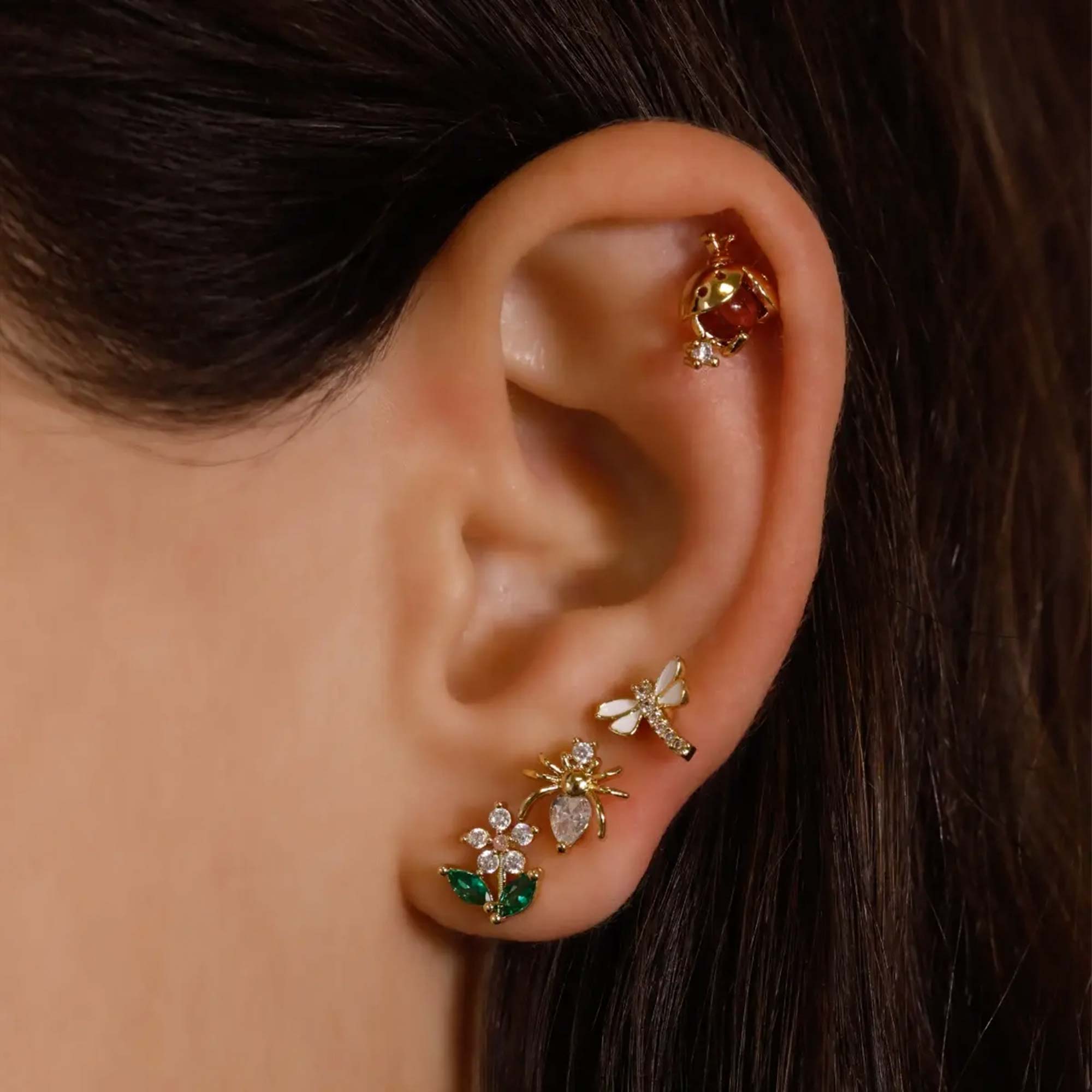 Piercing Libélula Blanca Gold - Imagen 2