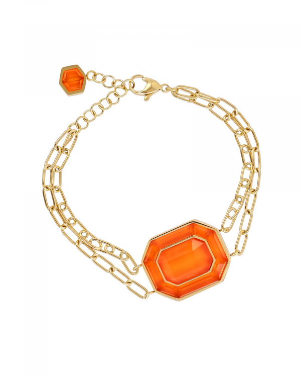 Pulsera Gleam Naranja Gold