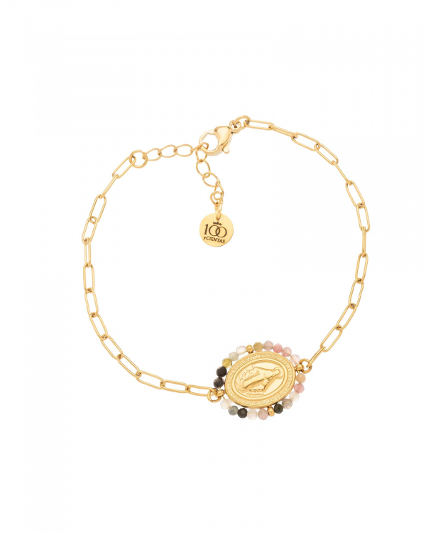 Pulsera Virgen Turmalina Gold