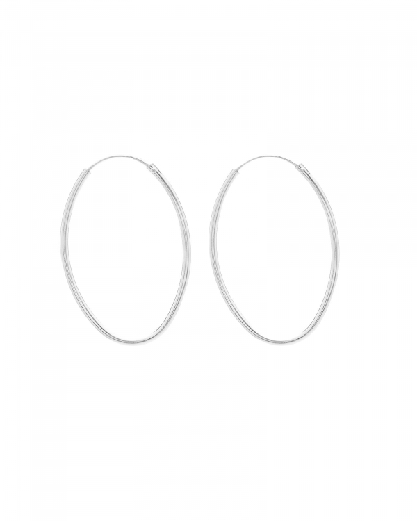 Aros Ovalados Plata 25mm