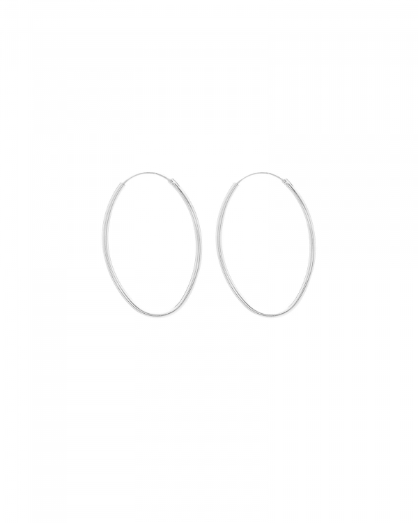 Aros Ovalados Plata