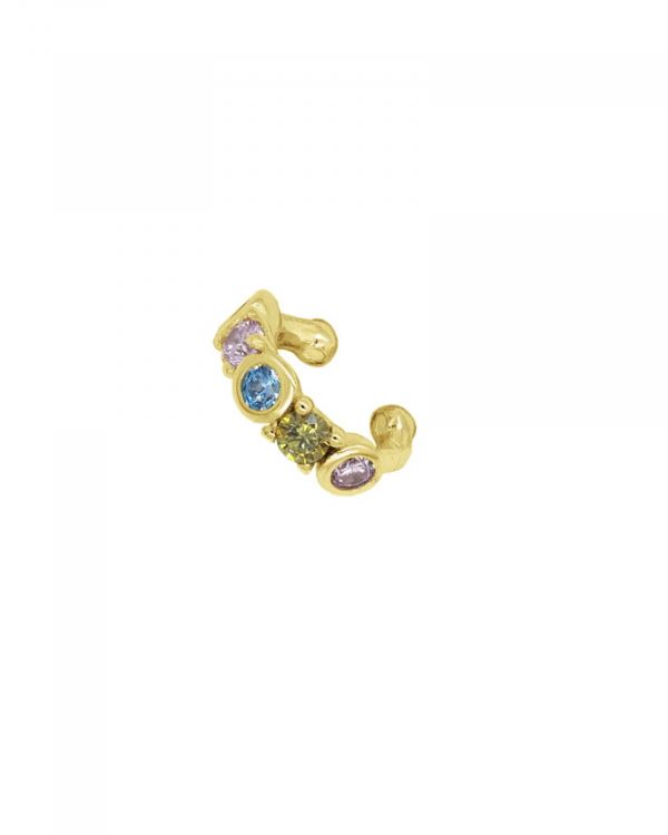 Ear Cuff Arcoiris Oro