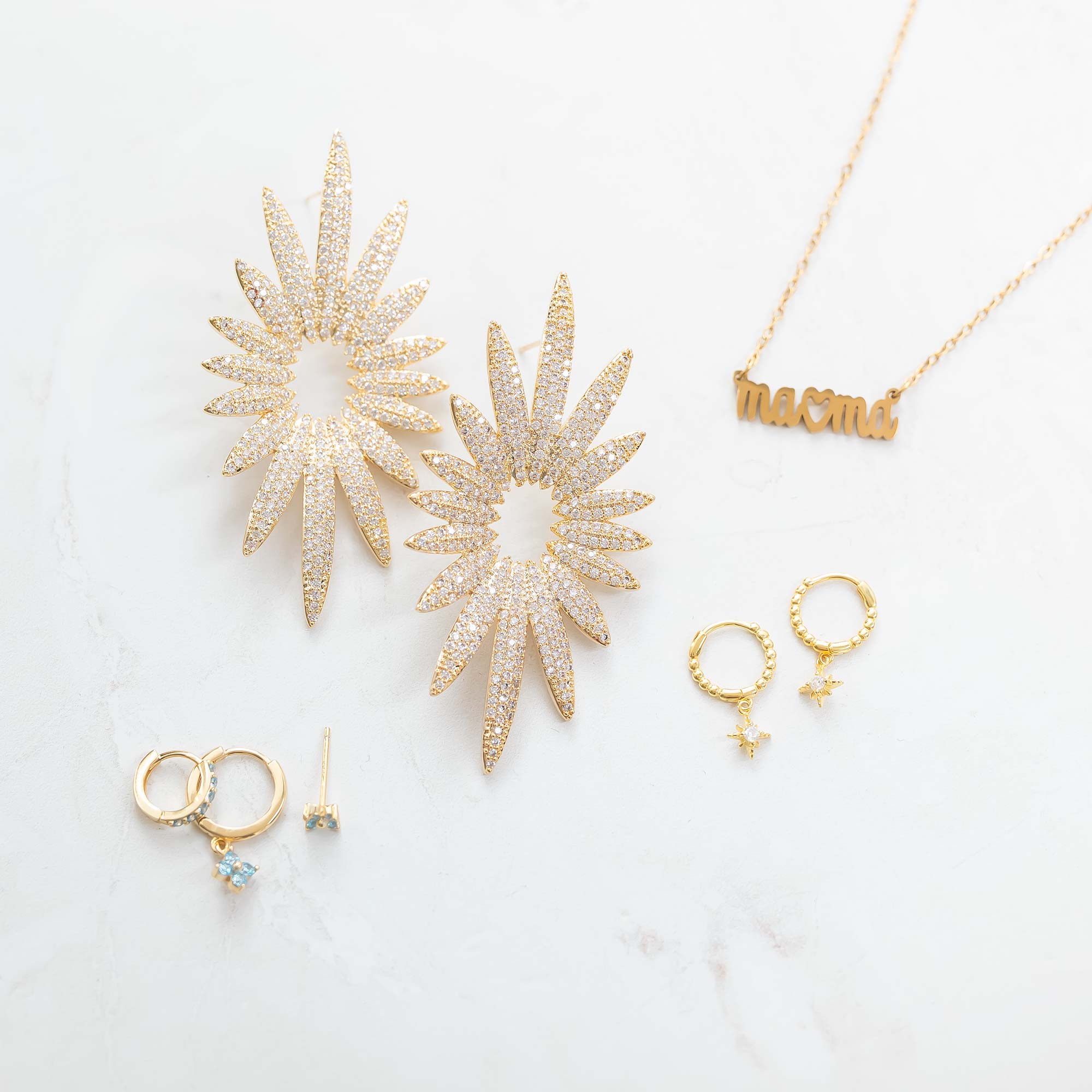Pendientes Astral Oro - Imagen 2