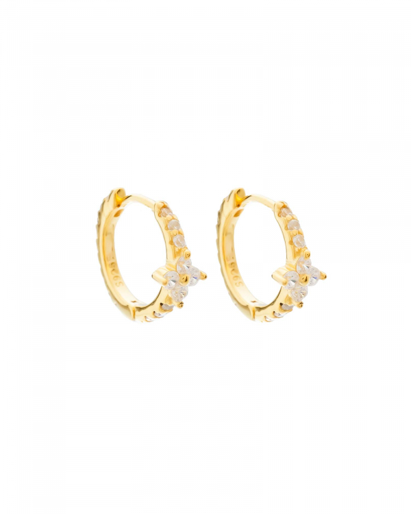 Mini aro Petals Circonitas Oro