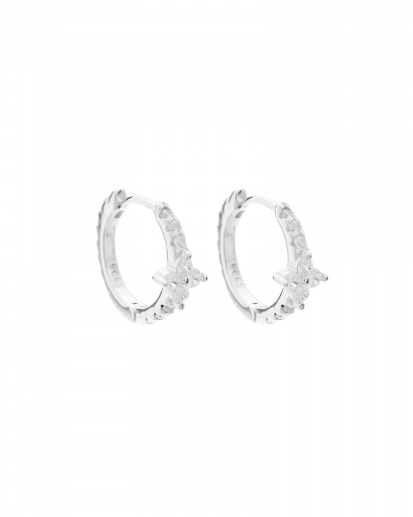 Mini aro Petals Circonitas Plata