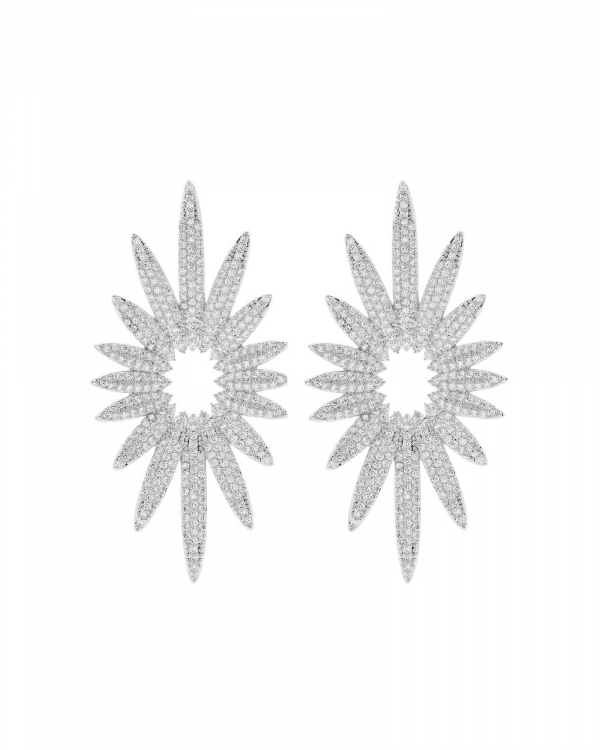 Pendientes Astral Baño Plata