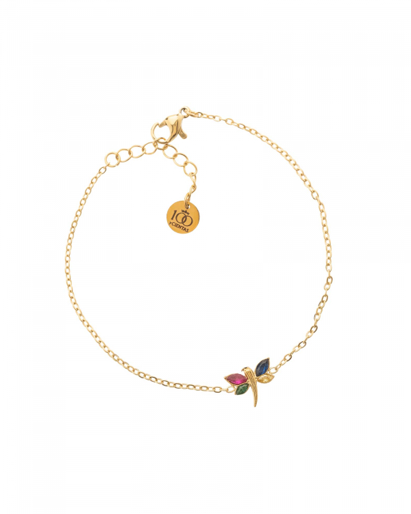 Pulsera Libélula Iris Gold