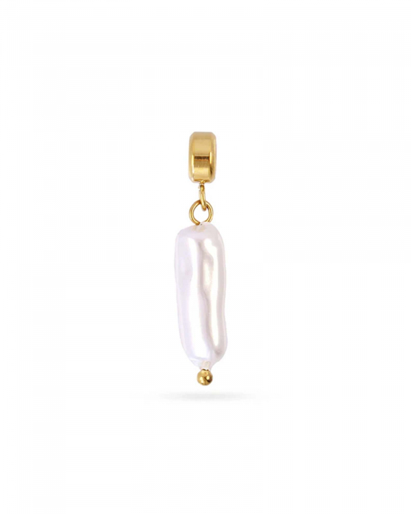 Charm Perla Alargada Gold