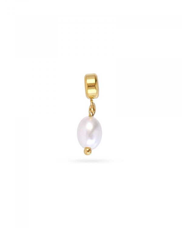 Charm Perla Redonda Gold