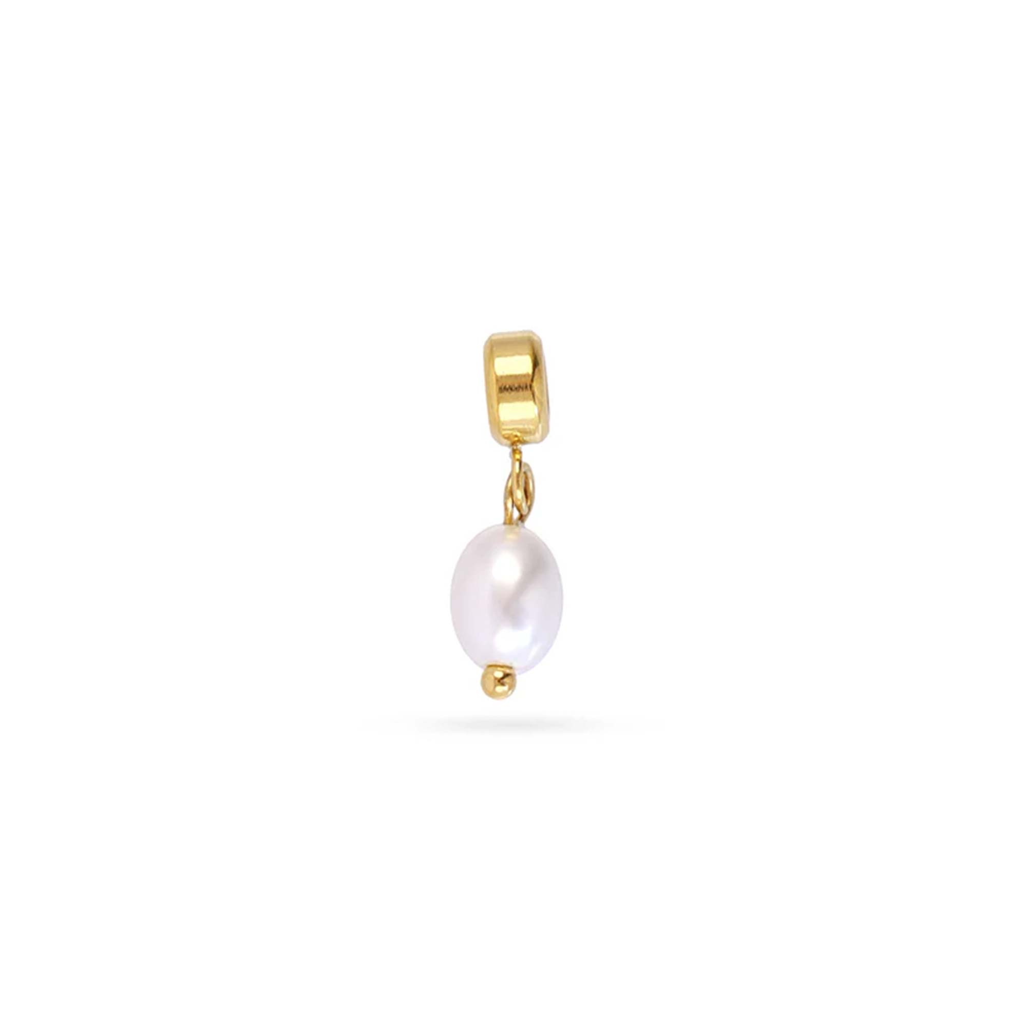 Charm Perla Redonda Gold