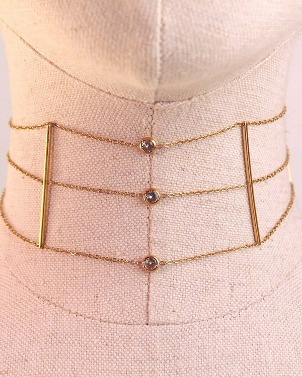 Chocker Tricaci Gold