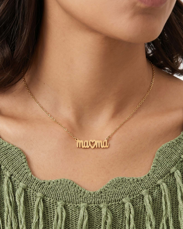 Collar Mamá Corazón Gold