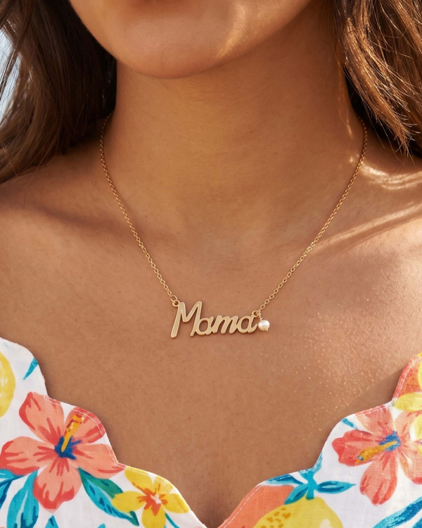 Collar Mamá Perla Oro